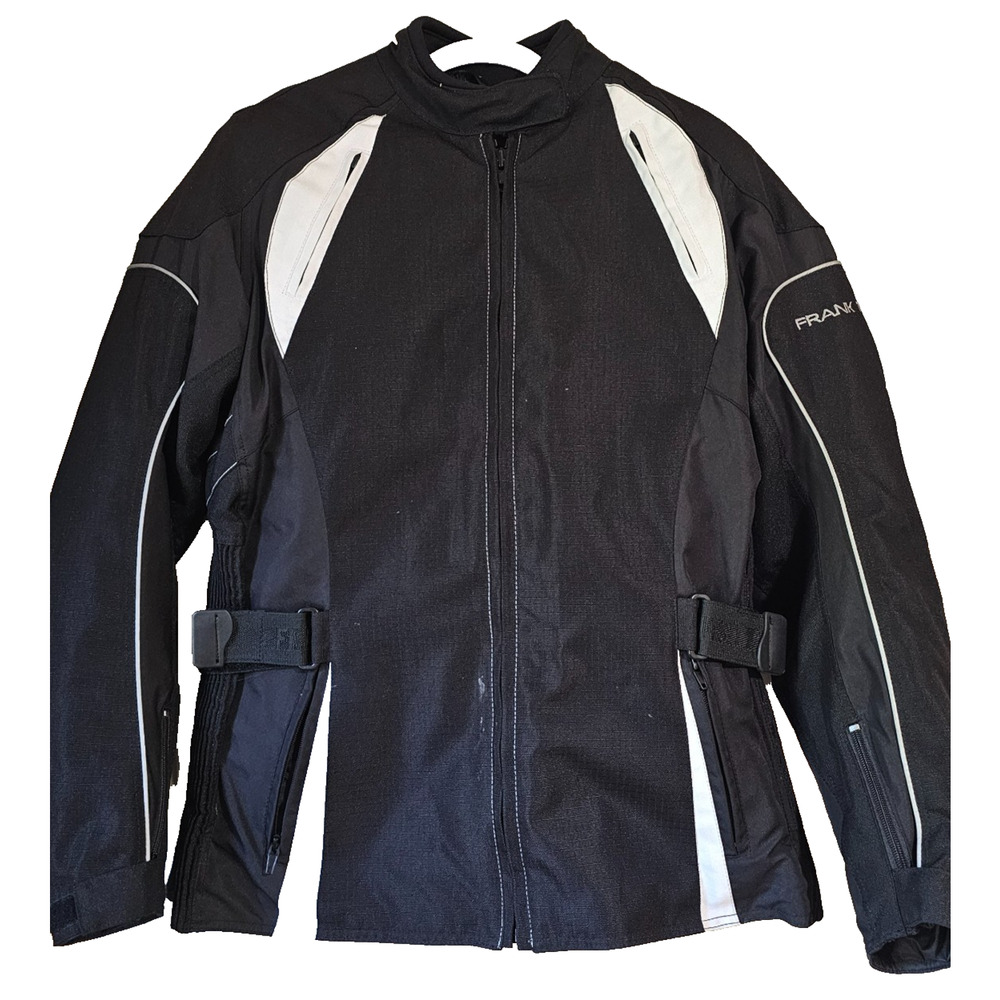 Frank Thomas Lady Rider Motorcycle Jacket Womens Medium Waterproof Armored